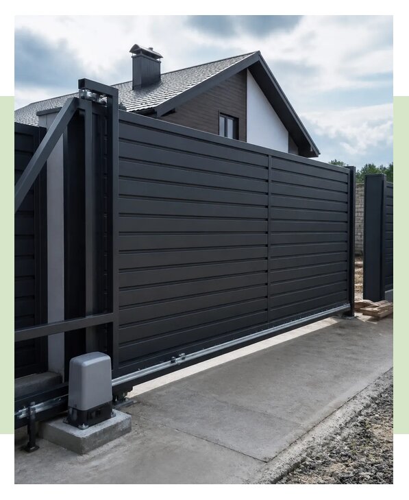 Установка откатных ворот в Выборге по цене от 35774 р. | ЗаборЭксеперт-Вбр